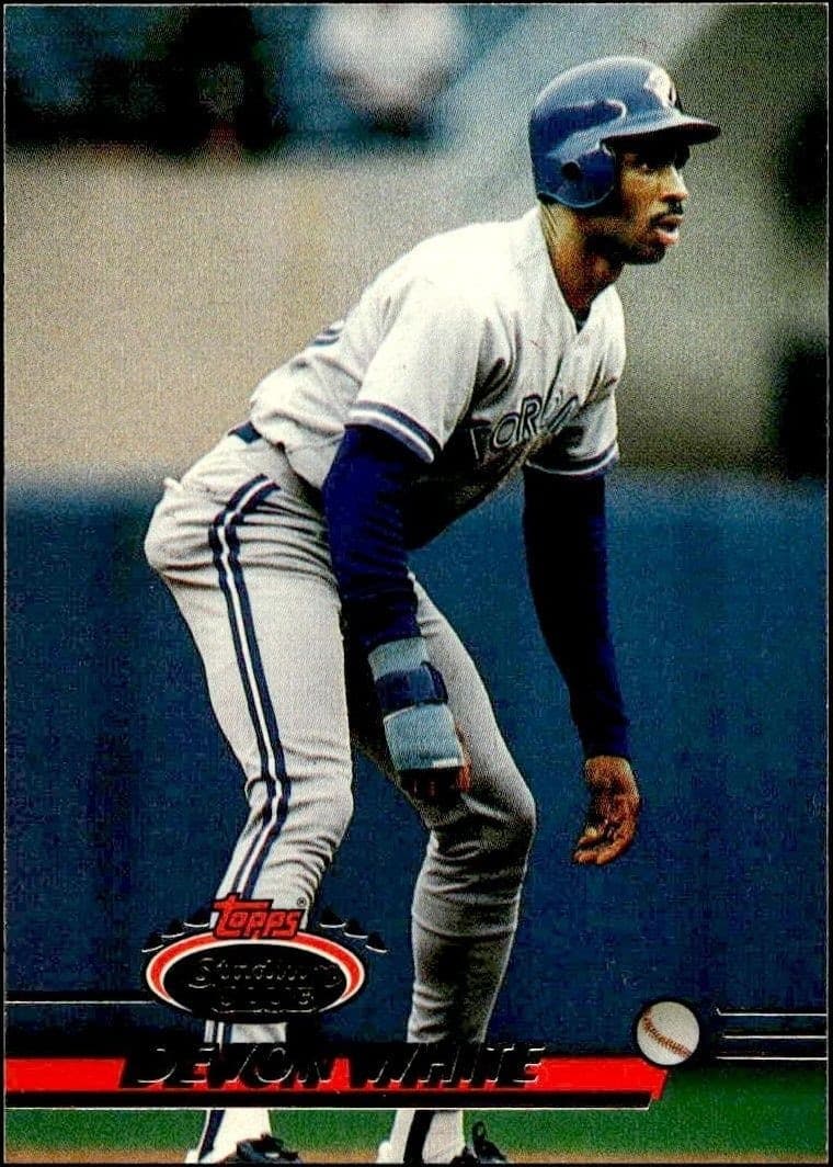 1993 Topps Stadium Club Devon White #485 trading card