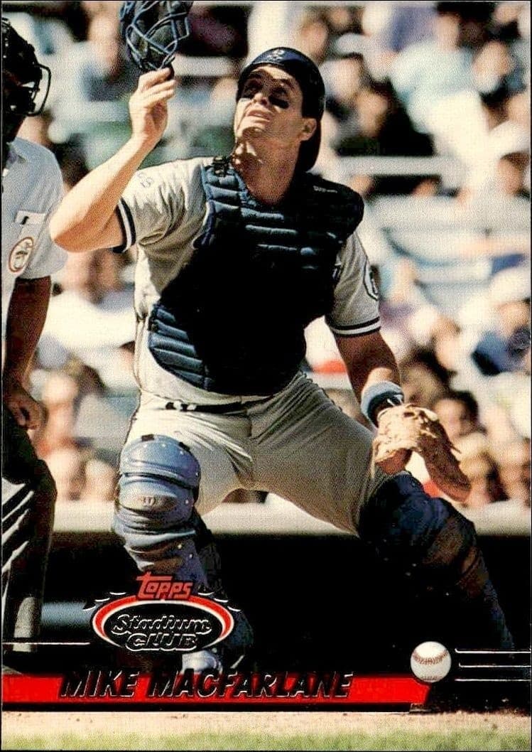 1993 Topps Stadium Club Mike Macfarlane #470 trading card