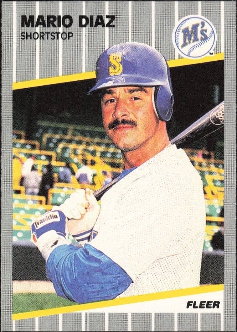 1989 Fleer Mario Diaz #547 trading card