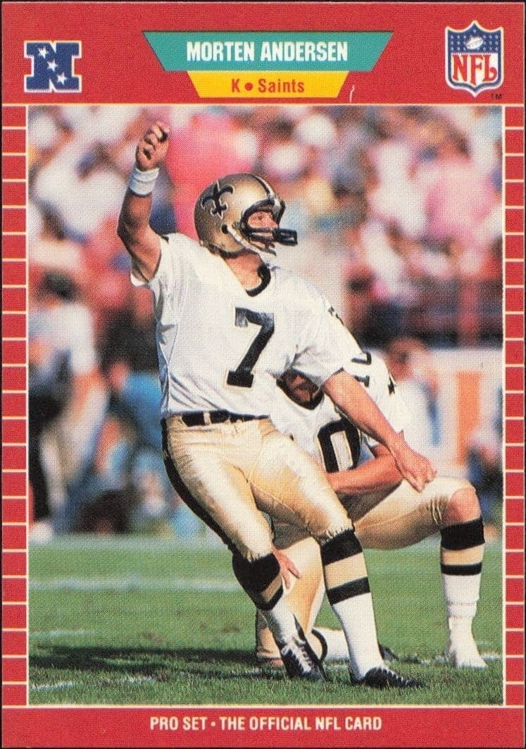 1989 Pro-Set Morten Andersen #261 trading card