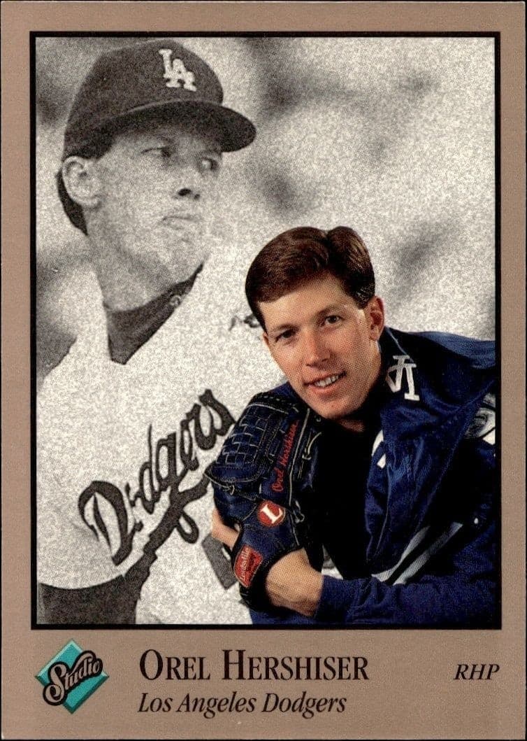 1992 Leaf Studio Orel Hershiser #44 trading card