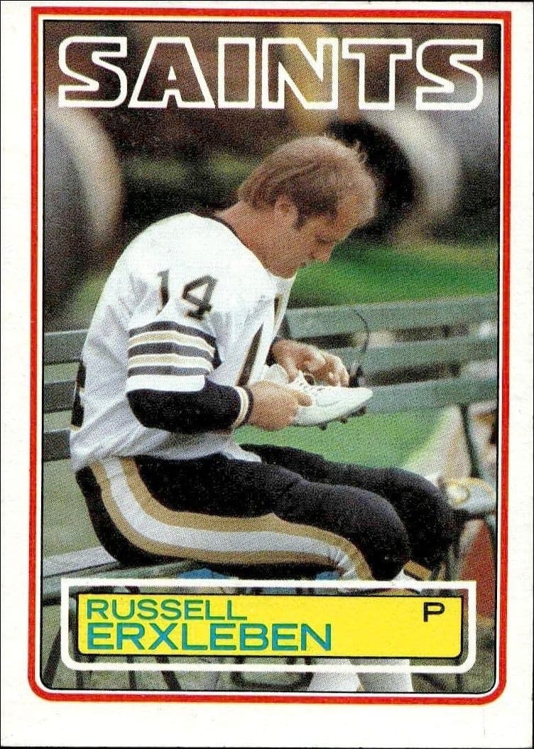 1983 Topps Russell Erxleben #112 trading card