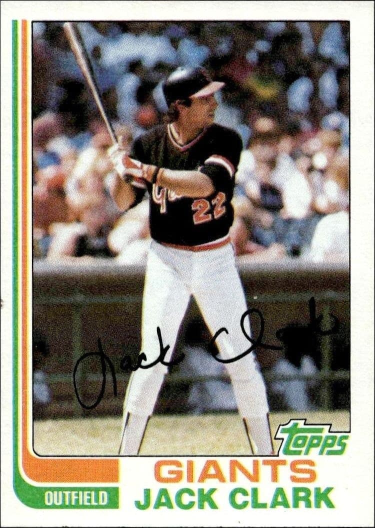 1982 Topps Jack Clark #460 trading card