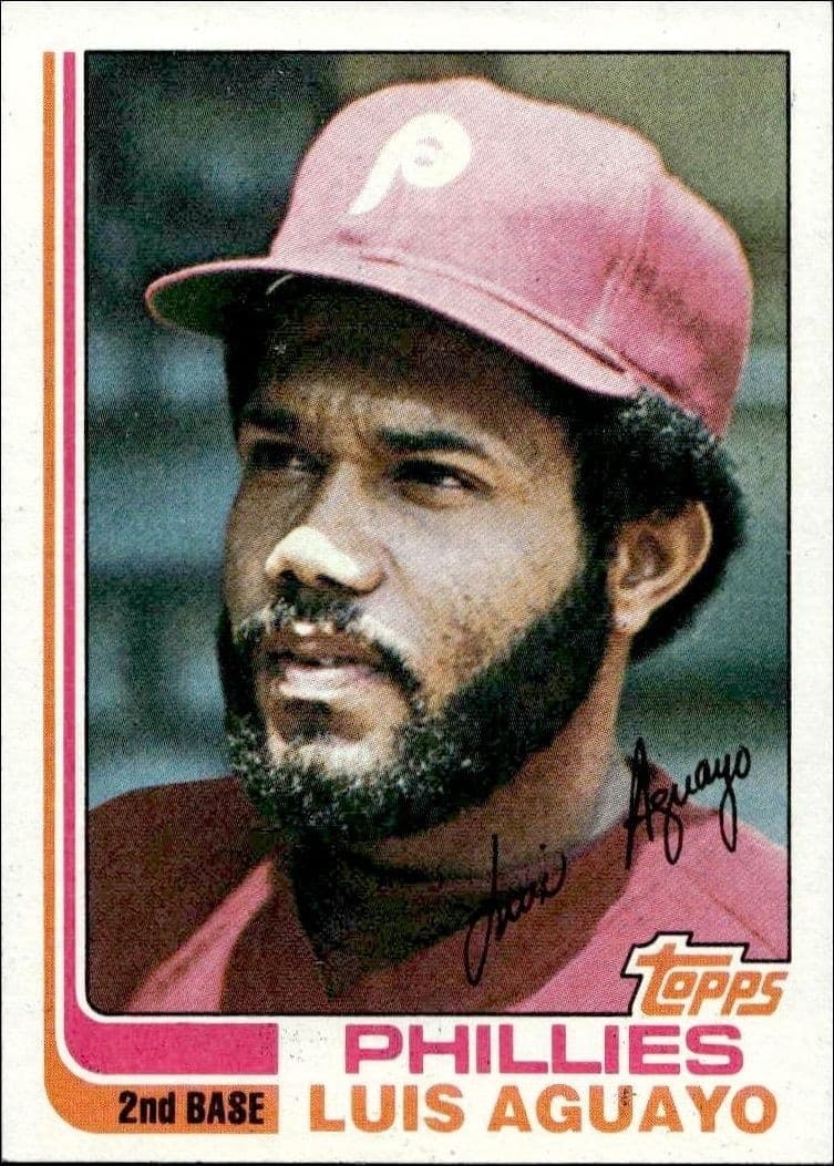 1982 Topps Luis Aguayo #449 trading card