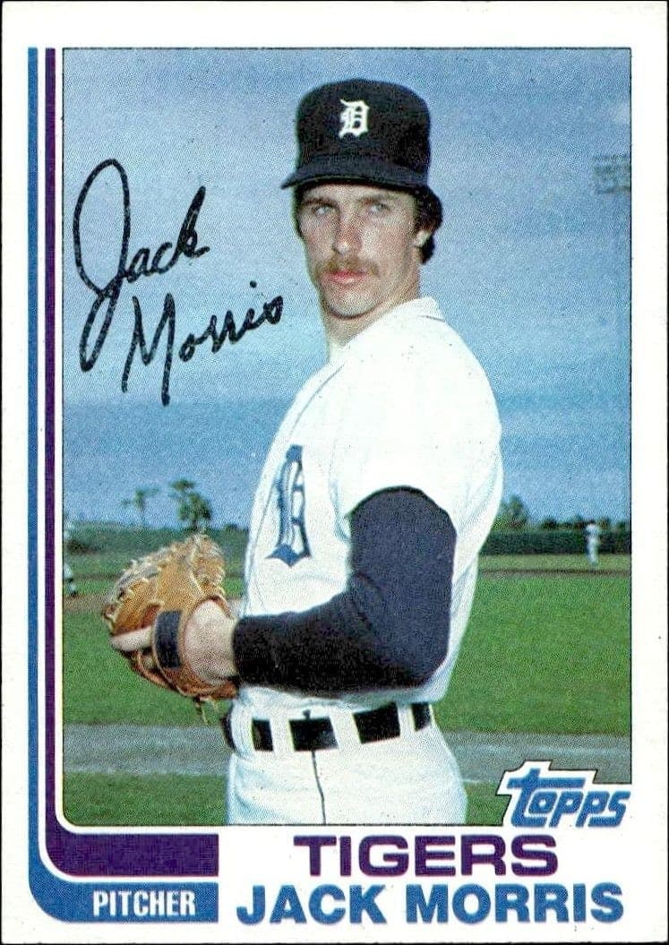 1982 Topps Jack Morris #450 trading card