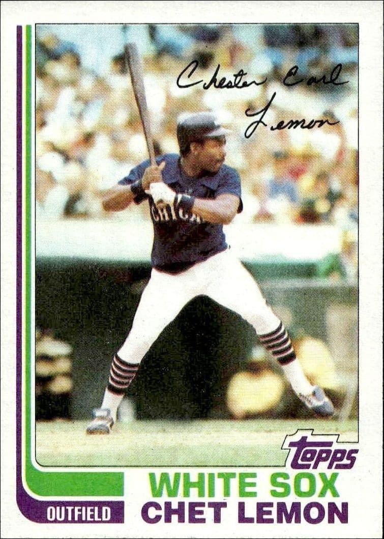 1982 Topps Chet Lemon #493 trading card