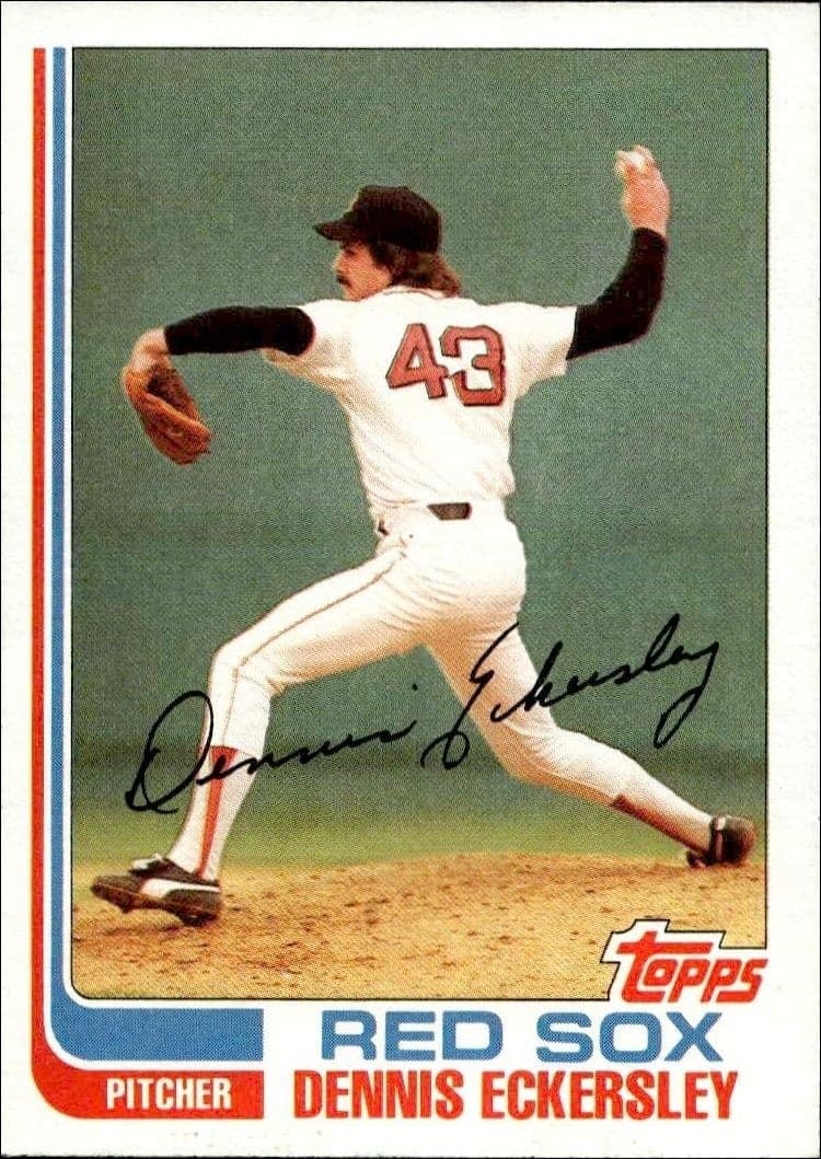 1982 Topps Dennis Eckersley #490 trading card