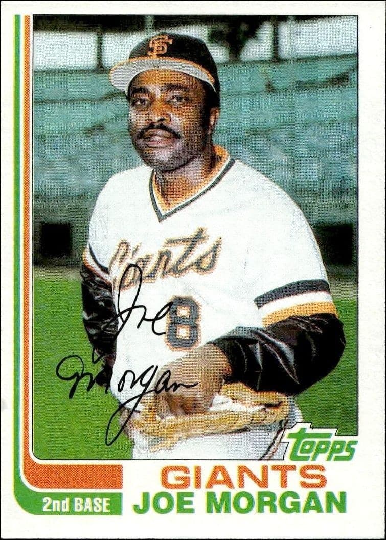 1982 Topps Joe Morgan #754 trading card