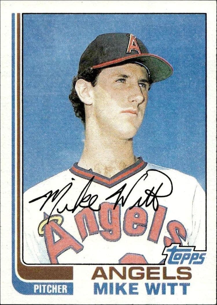 1982 Topps Mike Witt #744 trading card