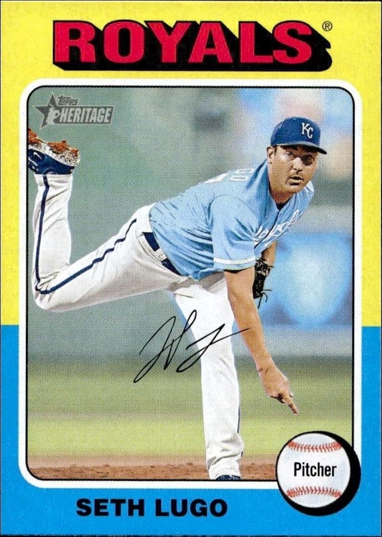 2024 Topps Heritage Seth Lugo #395 trading card
