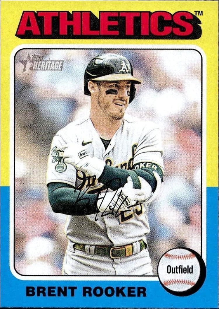 2024 Topps Heritage Brent Rooker #145 trading card