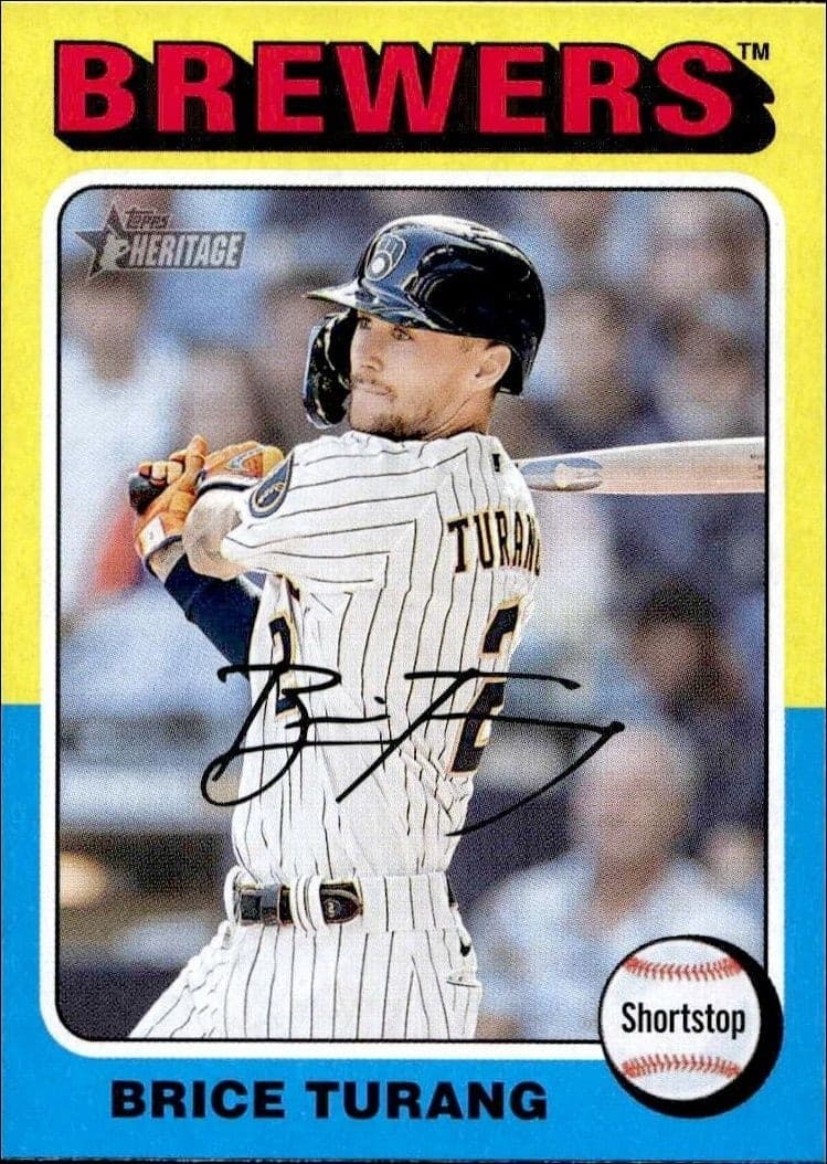 2024 Topps Heritage Brice Turang #332 trading card