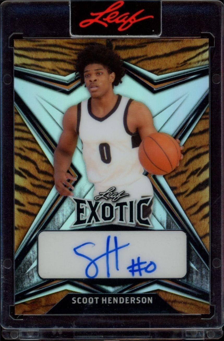 2022-23 Leaf Exotic Scoot Henderson #BA-SH1 trading card
