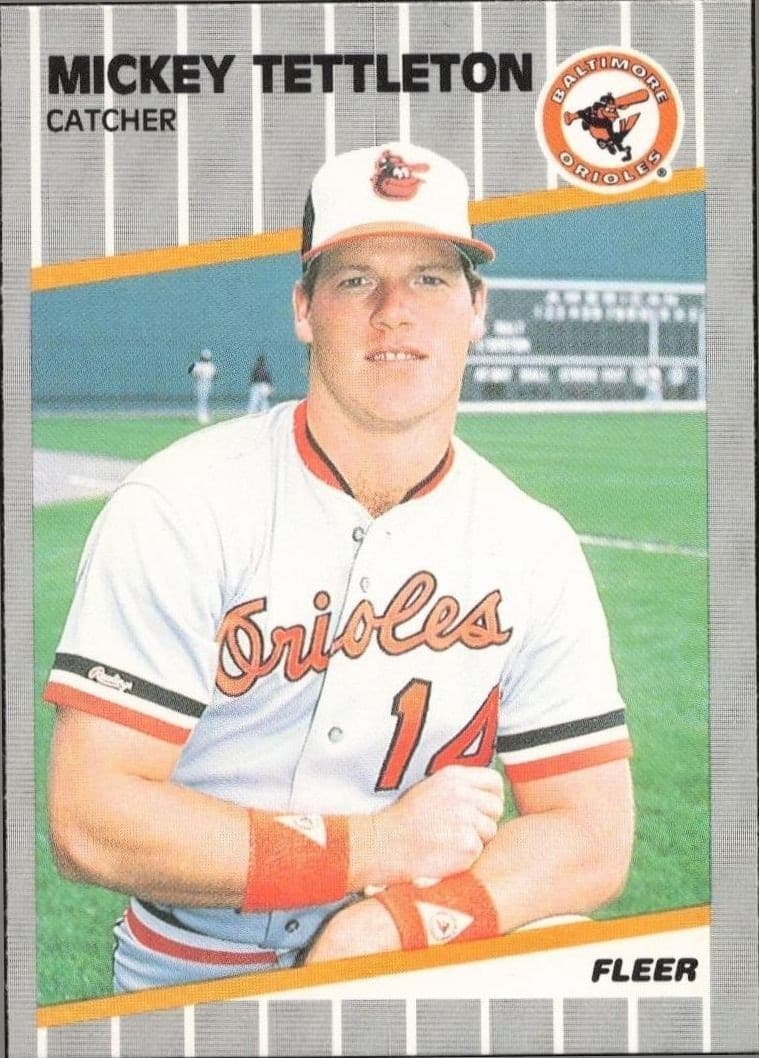 1989 Fleer Mickey Tettleton #623 trading card