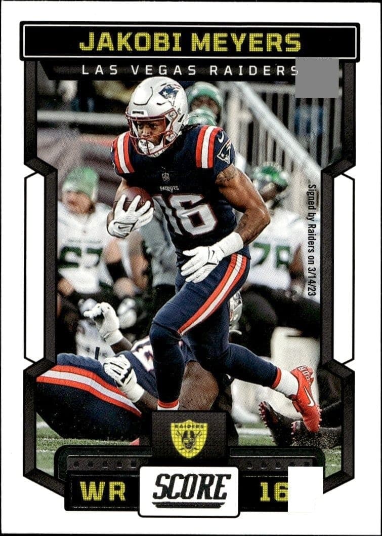 2023 Panini Score Jakobi Meyers #284 football trading card front