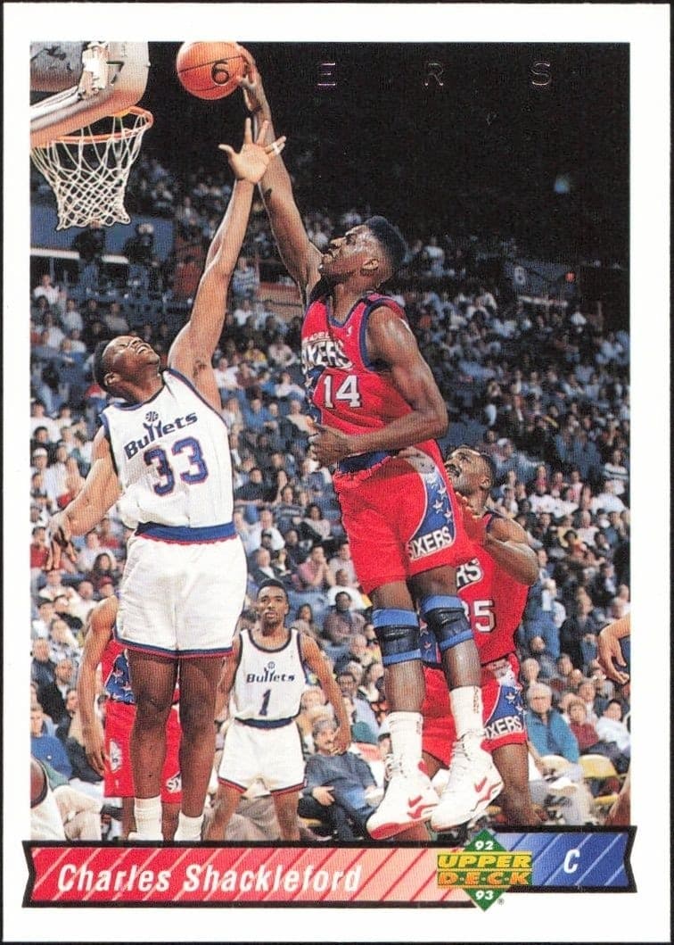 1992-93 Upper-Deck Charles Shackleford #294 trading card