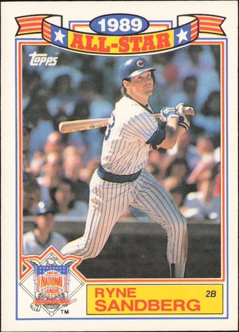 1990 Topps Ryne Sandberg #3 trading card