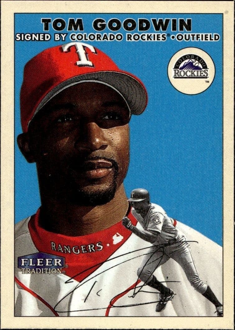 2000 Fleer Tradition Glossy Tom Goodwin #410 trading card