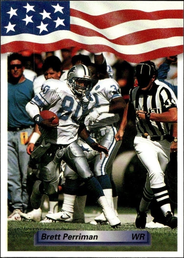 1992 Aw-Sports Team NFL Brett Perriman #156 trading card