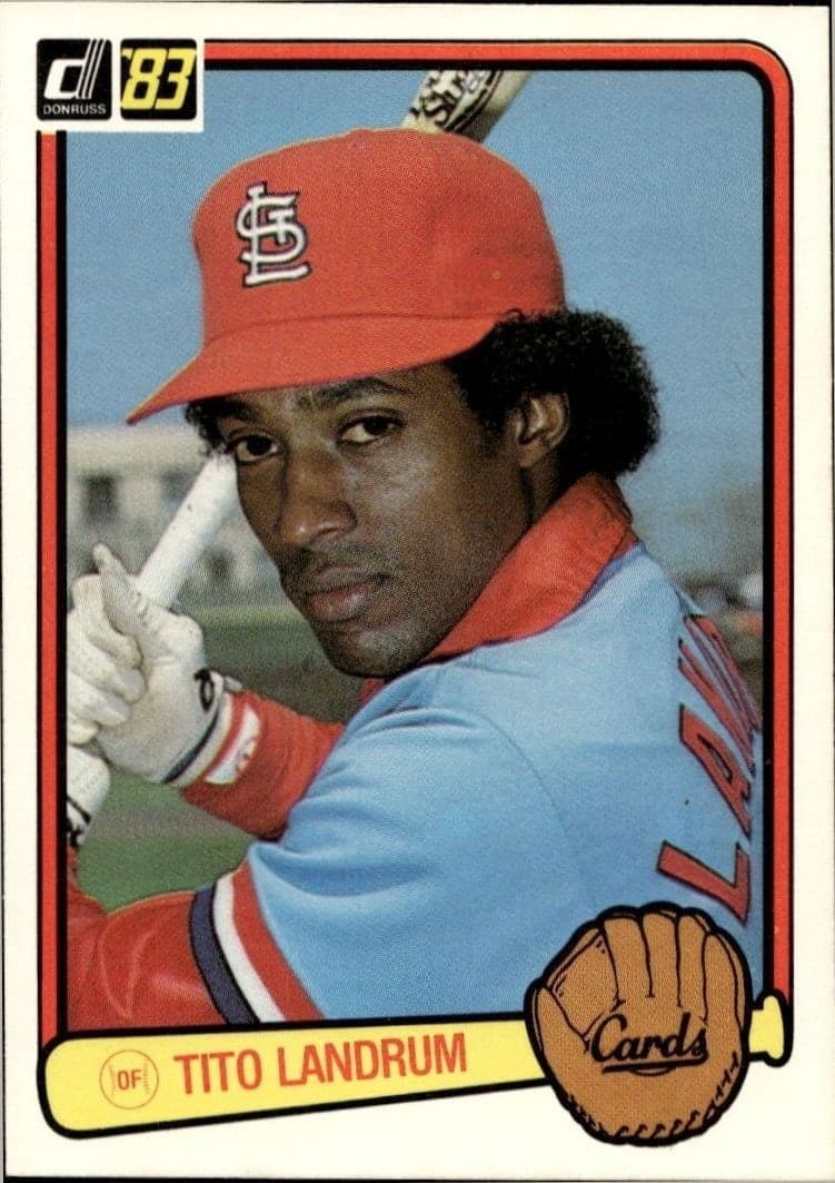 1983 Donruss Tito Landrum #498 trading card