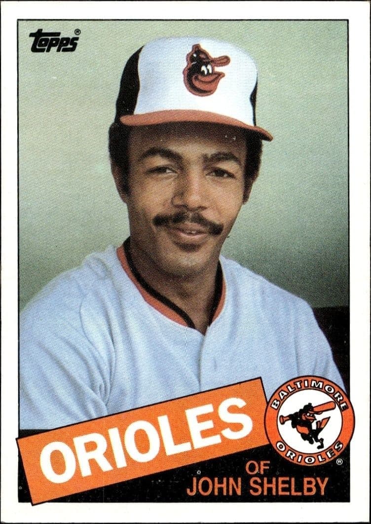 1985 Topps John Shelby #508 trading card