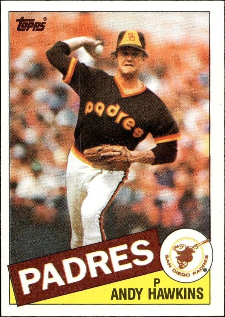 1985 Topps Andy Hawkins #299 baseball trading card front