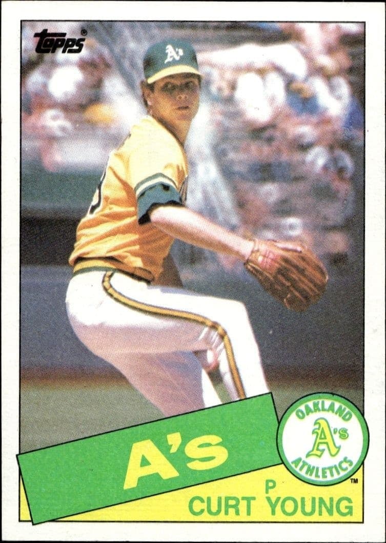 1985 Topps Curt Young #293 trading card