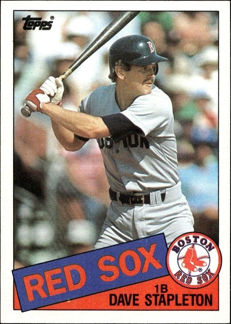 1985 Topps Dave Stapleton #322 trading card