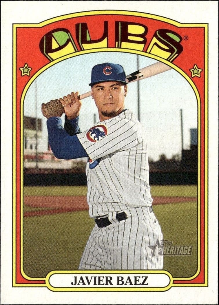 2021 Topps Heritage Javier Baez #51 trading card