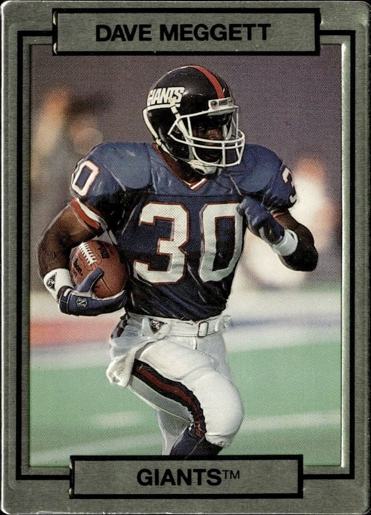 1990 Action-Packed Dave Meggett #186 trading card