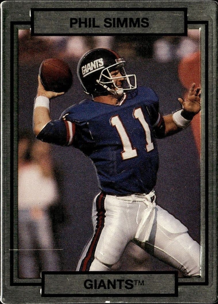 1990 Action-Packed Phil Simms #188 trading card