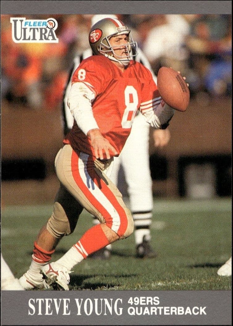 1991 Fleer Ultra Steve Young #256 trading card