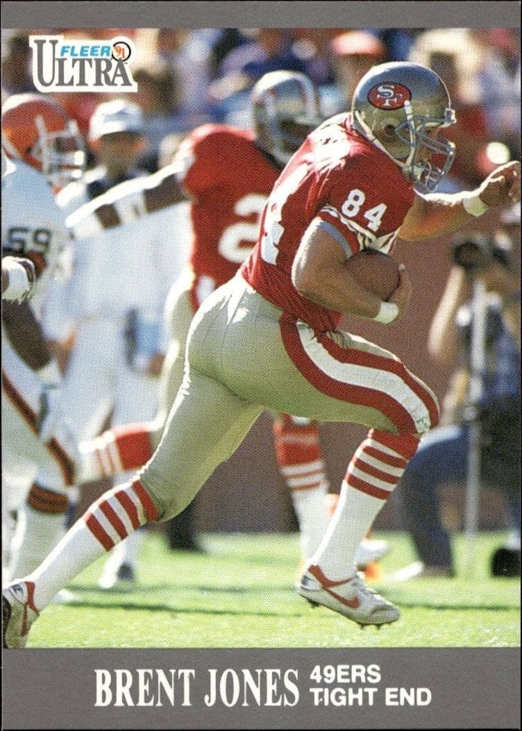 1991 Fleer Ultra Brent Jones #250 trading card