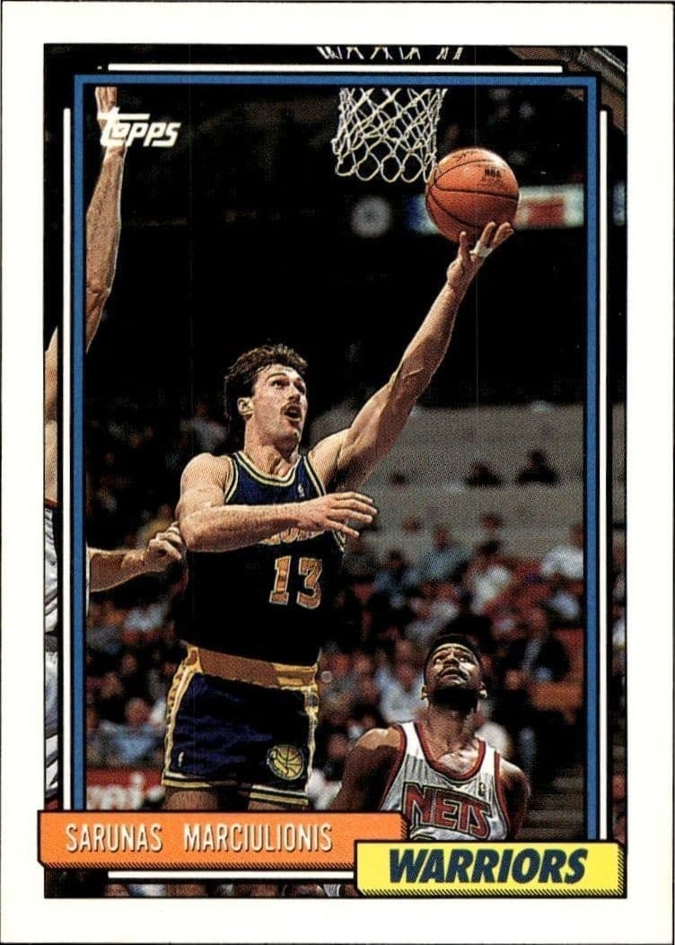 1992-93 Topps Sarunas Marciulionis #357 trading card
