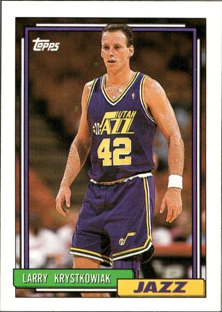 1992-93 Topps Larry Krystkowiak #247 trading card