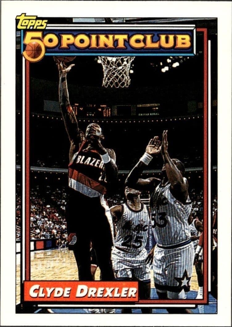 1992-93 Topps Clyde Drexler #212 trading card