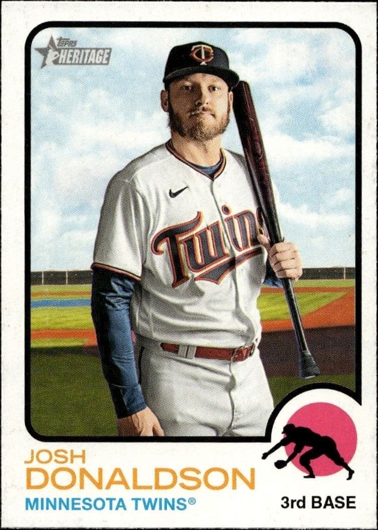 2022 Topps Heritage Josh Donaldson #110 trading card