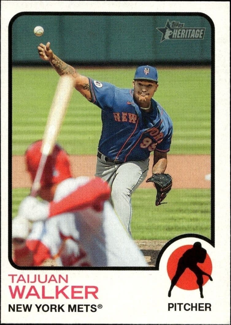 2022 Topps Heritage Taijuan Walker #126 trading card