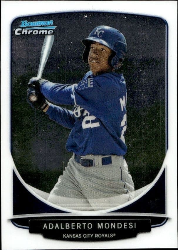 2013 Bowman Chrome Adalberto Mondesi #100 trading card