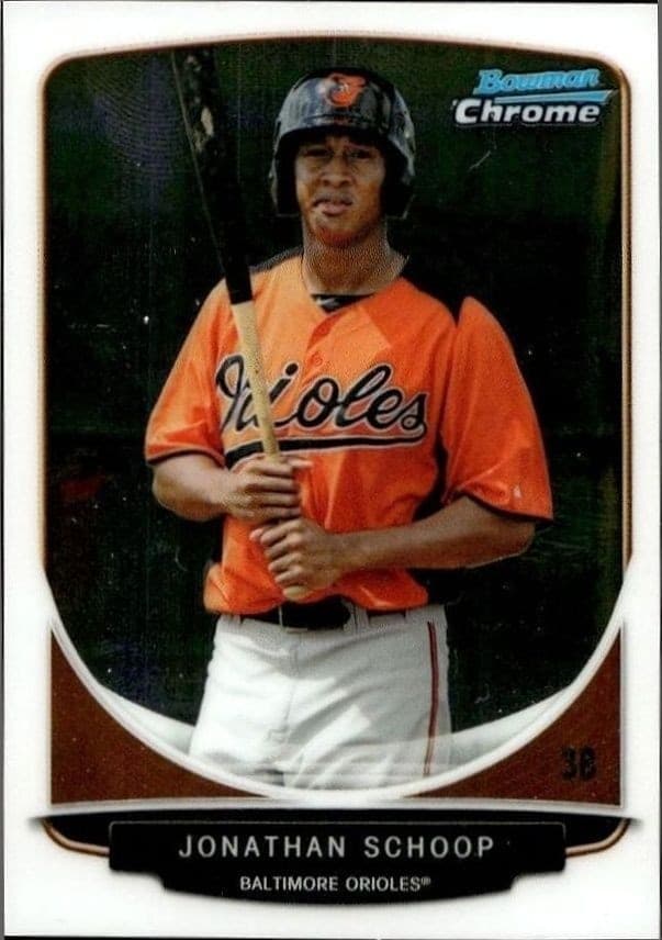 2013 Bowman Chrome Jonathan Schoop #230 trading card