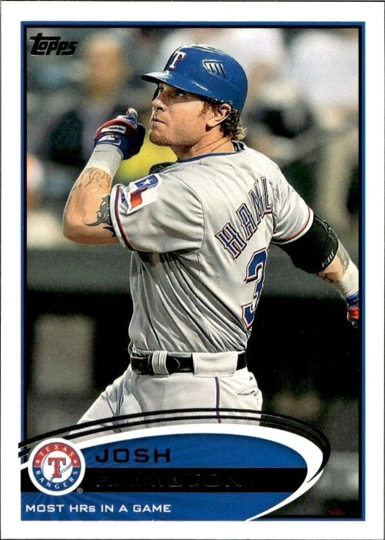 2012 Topps Update Series Josh Hamilton #US192 trading card