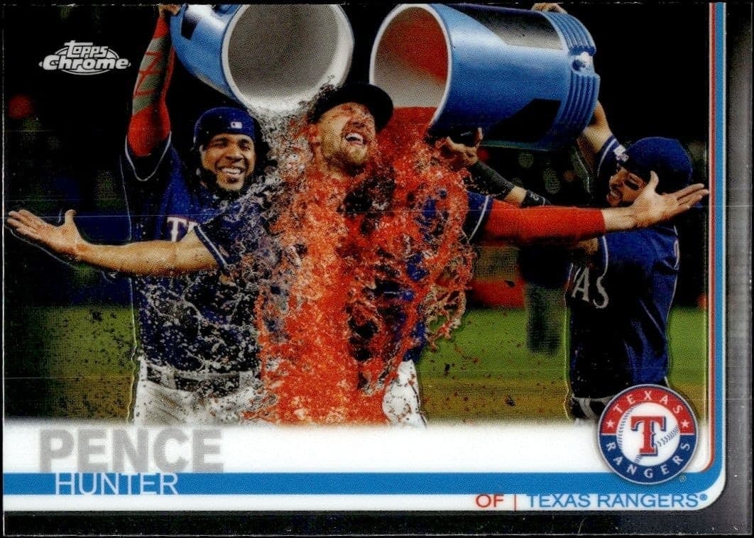 2019 Topps Chrome Hunter Pence #15 baseball trading card front