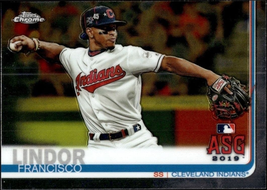 2019 Topps Chrome Francisco Lindor #82 trading card