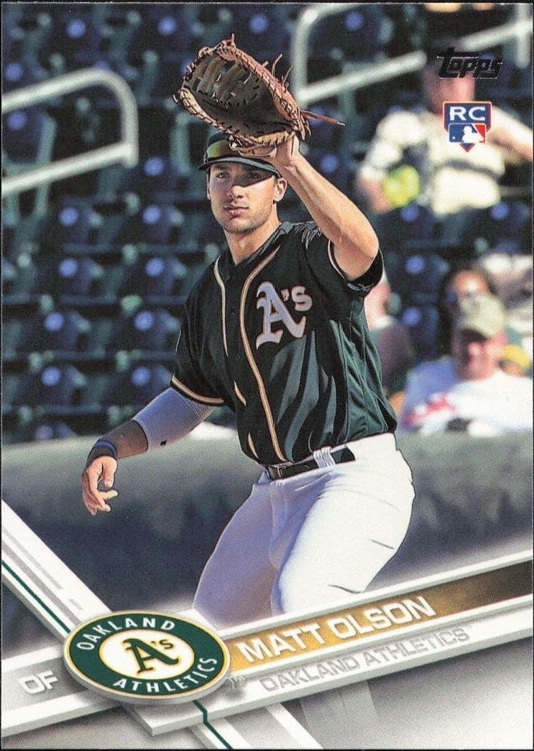 2017 Topps Series 2 Matt Olson #476 baseball trading card front