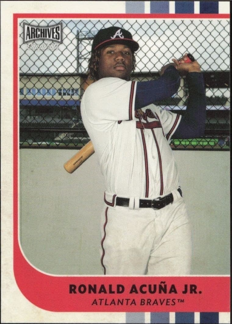 2020 Topps Archives Snapshots Ronald Acuña Jr. #4 trading card