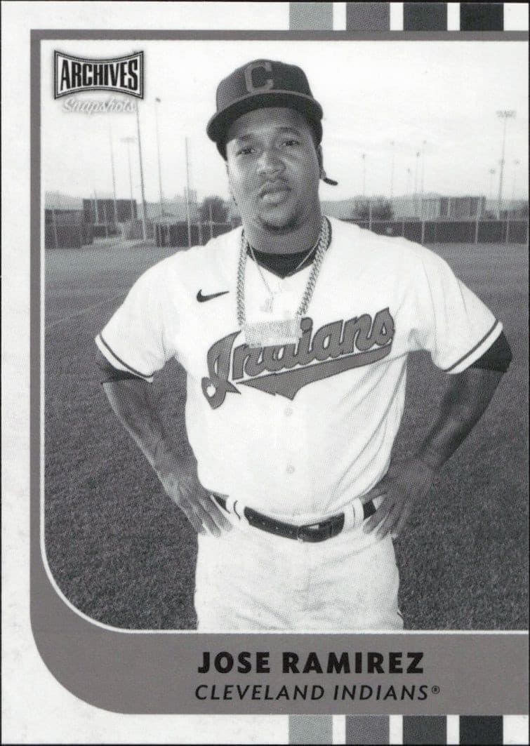 2021 Topps Archives Snapshots Jose Ramirez #40 trading card