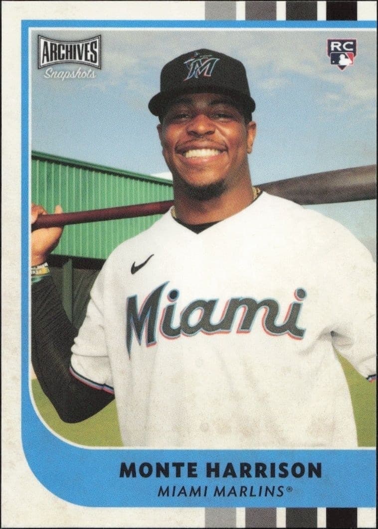 2021 Topps Archives Snapshots Monte Harrison #26 trading card
