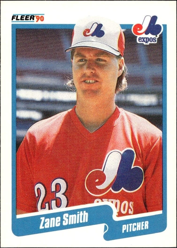 1990 Fleer Zane Smith #362 trading card