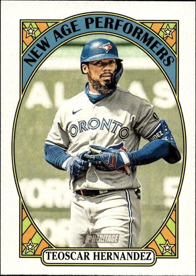 2021 Topps Heritage Teoscar Hernandez #NAP-10 trading card