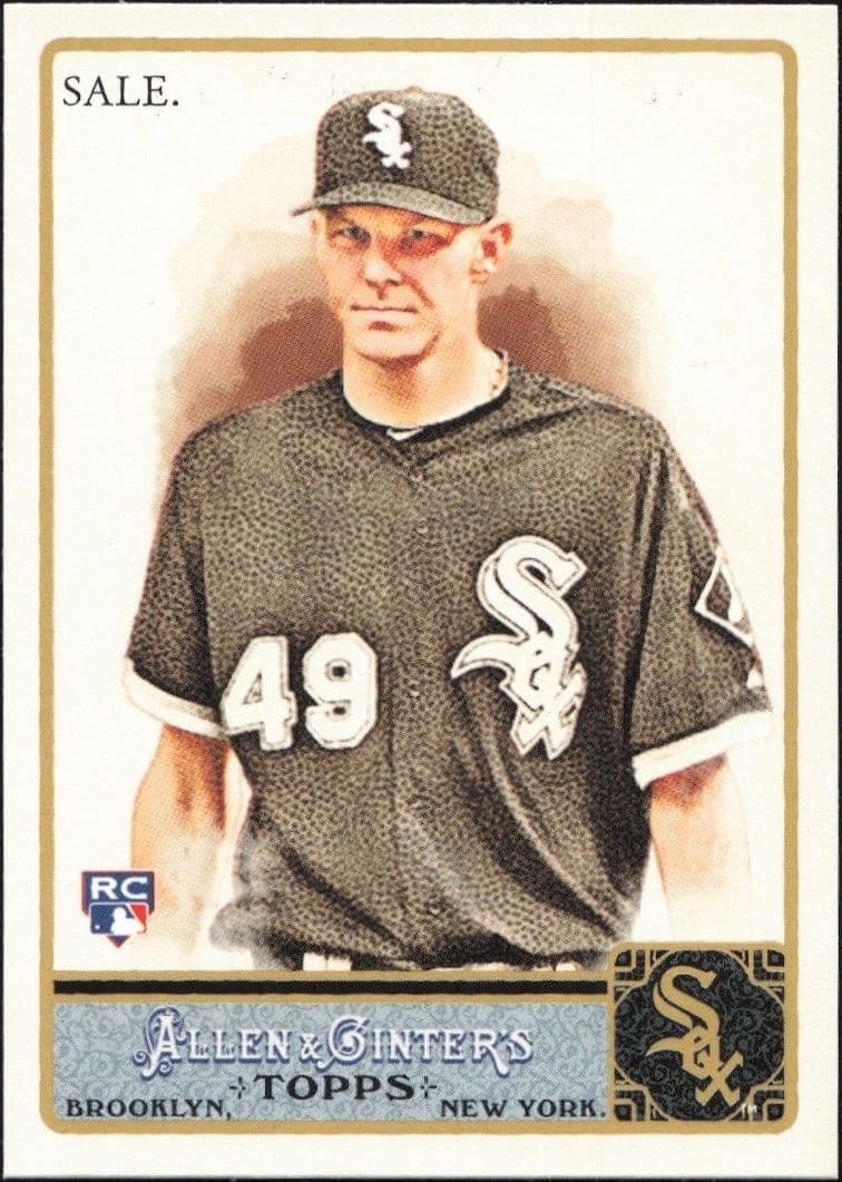2011 Topps Allen & Ginter Chris Sale #85 trading card